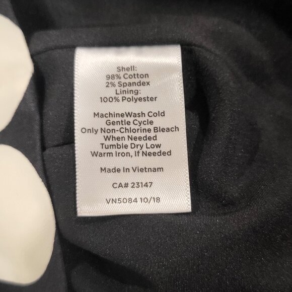 Talbots Size 4 Black & White Size Zip Midi Pleated Skirt - Picture 2 of 6